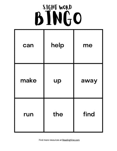 Printable Kindergarten Sight Words Bingo Worksheet Number 16 Kindergarten student playing a fun sight words bingo game worksheet