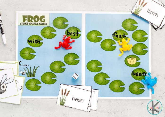 Sight Words Game Activity 17 for Early Readers A colorful kindergarten sight words game worksheet with bright illustrations and simple word matching activities
