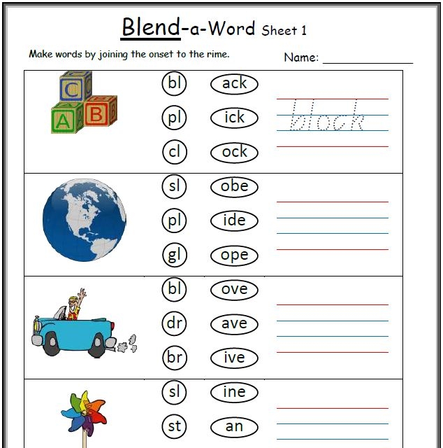 Worksheet for sorting blends and digraphs to enhance phonics skills in kindergarten. Engaging activity for young learners to practice identifying blends and digraphs.