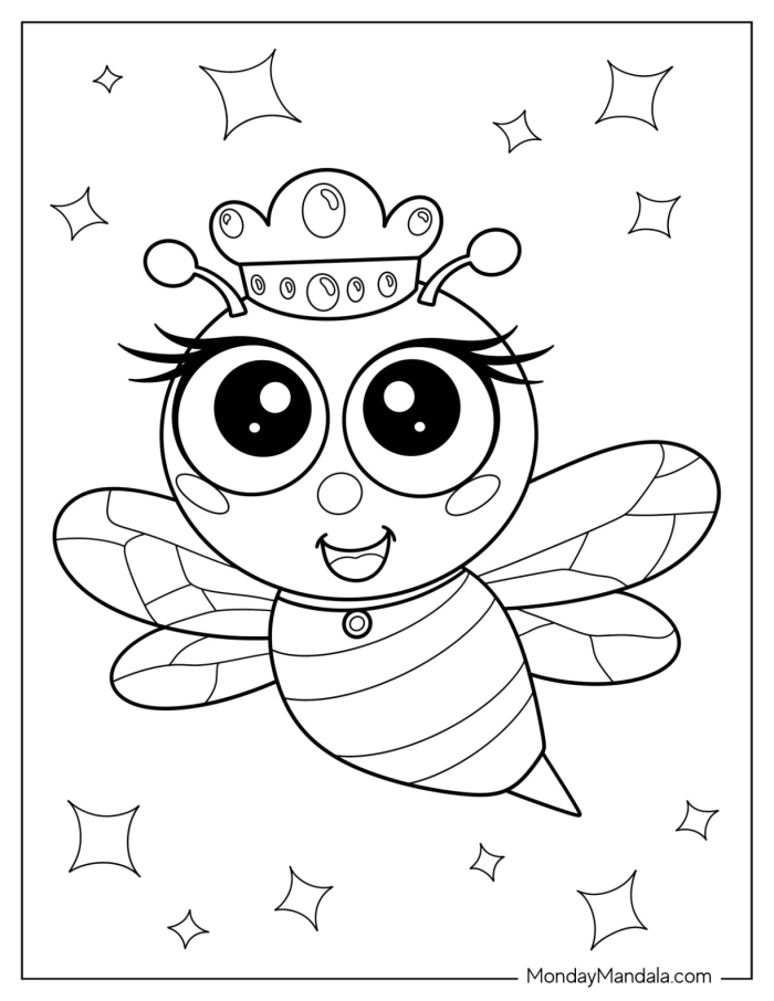 Bumble Bee Coloring Page Worksheet 23 Fractions Lesson Kindergarten bumble bee coloring page worksheet with a fun nature theme