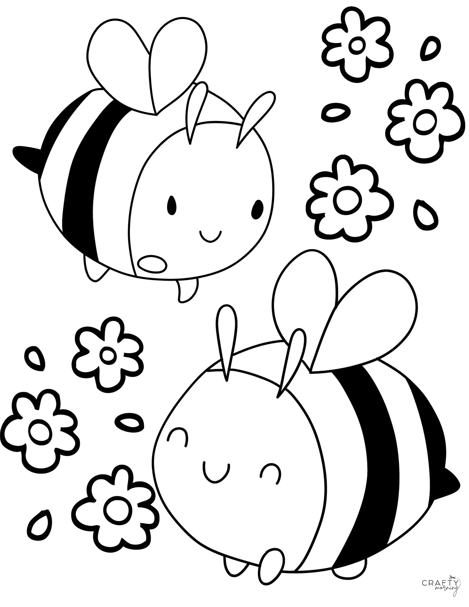 Bumble Bee Fractions Coloring Page Worksheet Number 24 Kindergarten student coloring a friendly bumble bee in a nature-themed fractions worksheet