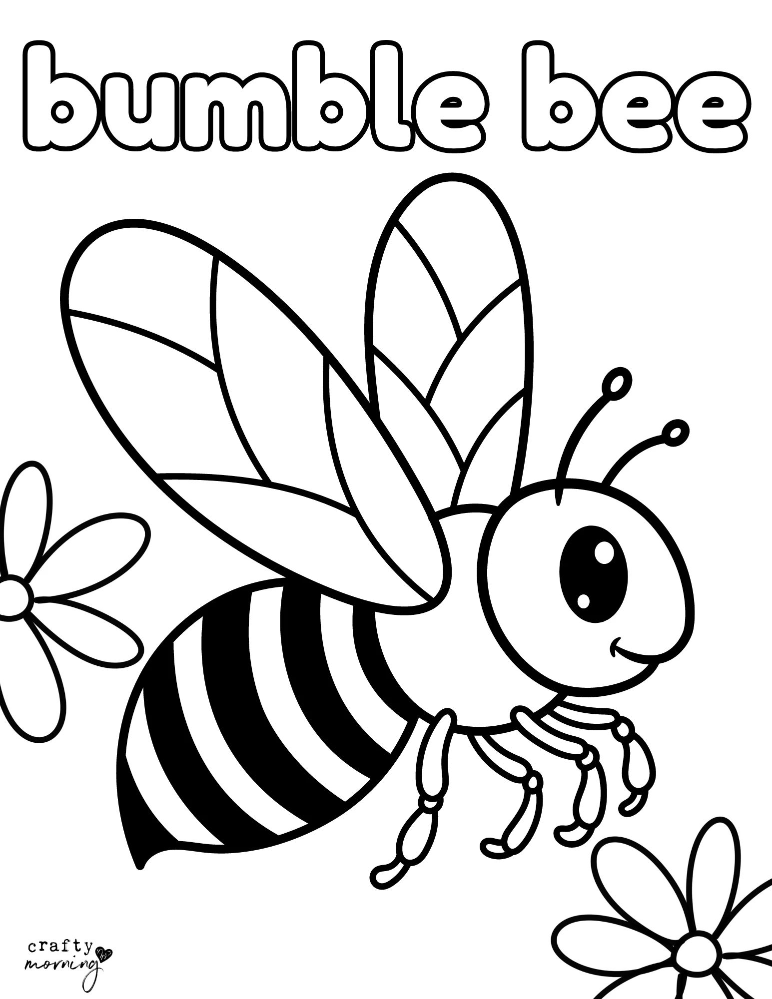 Bumble Bee Fractions Worksheet Number 17 for Kindergarten Students Kindergarten bumble bee coloring page worksheet for learning basic fraction concepts