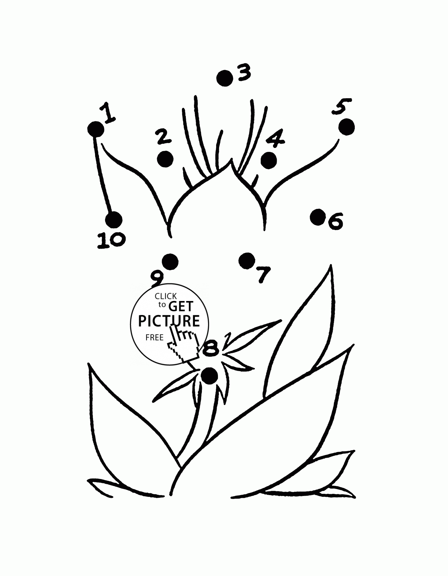 Hop Hop Dot-to-Dot Easter Bunny Counting Activity for Young Learners A kindergarten dot-to-dot worksheet featuring a hopping bunny with numbered dots to connect for Easter learning