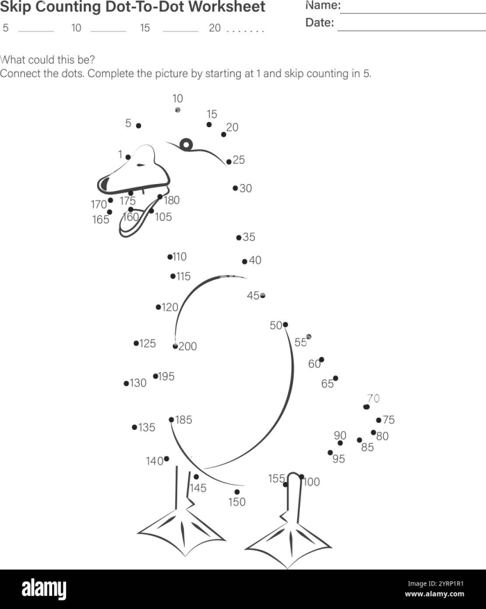 Hop Hop Dot-to-Dot Easter Bunny Counting Activity for Young Learners A kindergarten dot-to-dot worksheet featuring a hopping bunny with numbered dots to connect for Easter learning