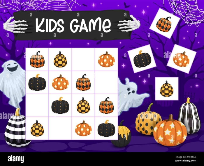 Colorful Trick-or-Treat Game worksheet for kindergarten students featuring a candy maze
