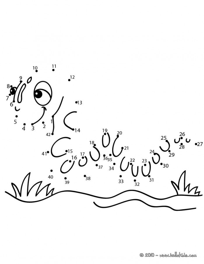 Fun connect the dots activity for young learners Caterpillar Dot-to-Dot worksheet for kindergarten counting practice