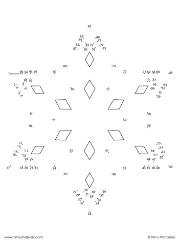 Engaging counting activity for kids featuring a festive snowflake design Snowflake Dot-to-Dot worksheet for kindergarten phonics practice during Christmas
