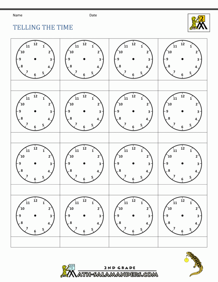 Clock Practice Worksheet 18 for Kindergarten Reading and Telling Time Skills Kindergarten student practicing how to draw hour and minute hands on a clock face worksheet 18