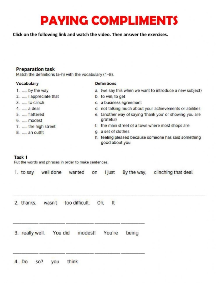 Kindergarten worksheet featuring writing prompts and illustration boxes for writing three compliment notes to friends, teachers, and family members.