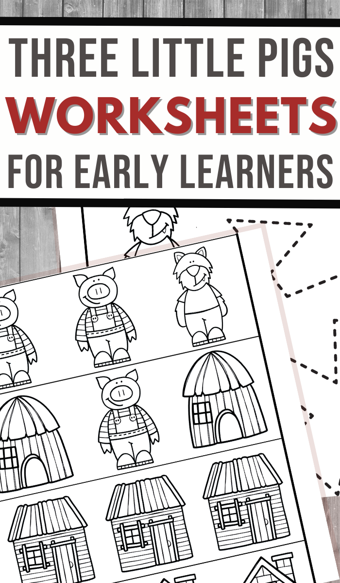 Interactive reading activity for young learners based on The Five Little Pigs Worksheet featuring The Five Little Pigs poem and comprehension questions for kindergarten students