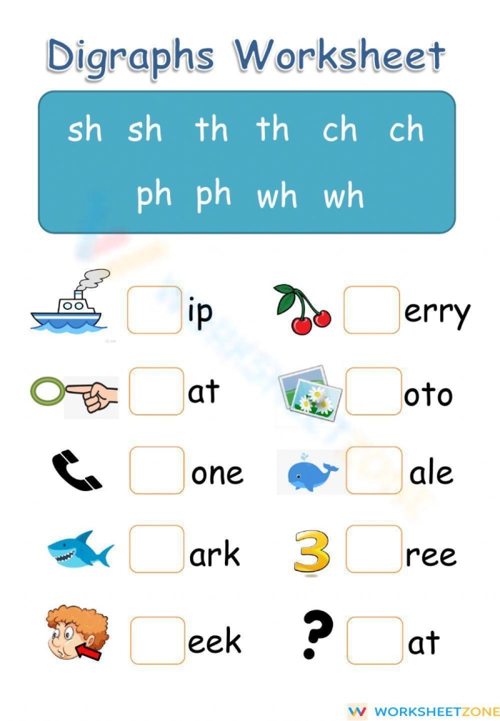 Roll a Word Beginning Consonant Digraphs Practice Activity for Kindergarten Image 6 Students rolling dice and writing words with beginning consonant digraphs like ch, sh, th, and wh on a kindergarten phonics worksheet