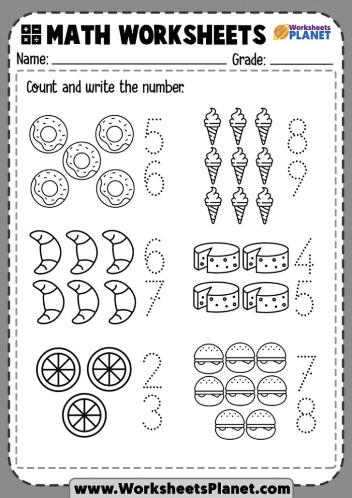 Interactive counting exercise to evaluate early math skills in kindergarten students Counting Assessment worksheet for kindergartners focusing on numbers 1-20