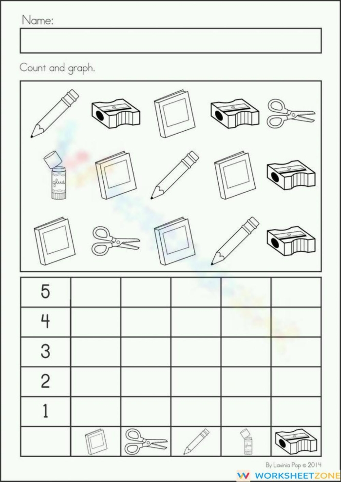 Engaging counting worksheet to evaluate early math skills in young learners Counting Assessment worksheet for kindergarten students focusing on numbers 1-20
