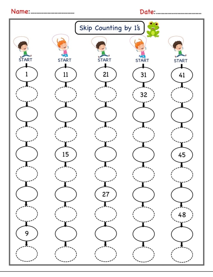 Reverse Counting Practice Activity for Early Learners Image 9 Kindergarten student practicing counting backwards from ten with colorful numbered objects on a worksheet
