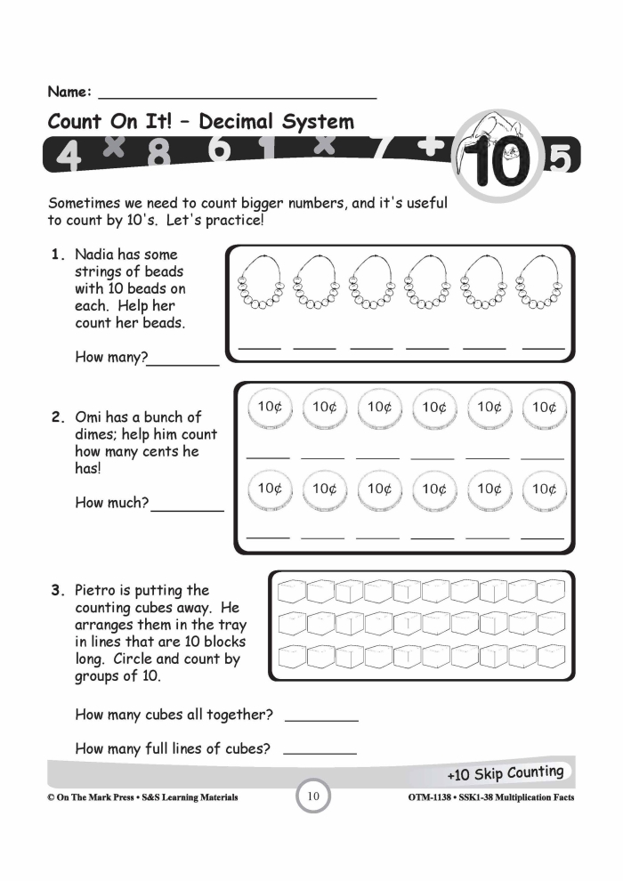 Reverse Counting Practice Activity for Early Learners Image 3 Kindergarten student practicing counting backwards from ten with colorful numbered objects on a worksheet