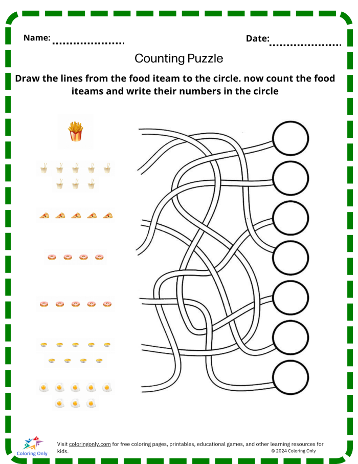 Counting Backwards Algebra Practice Worksheet Number Fourteen Kindergarten student completing a counting backwards algebra practice worksheet