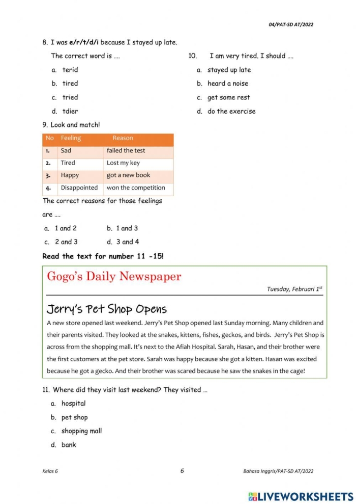 Numbers to 100 worksheet for assessing kindergarten students' counting skills in Spanish