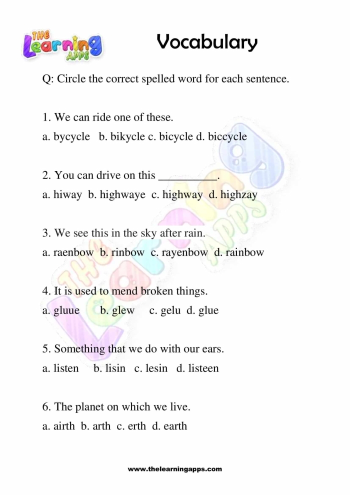 Vocabulary cards for the All the Ways to Count to 100 kindergarten worksheet