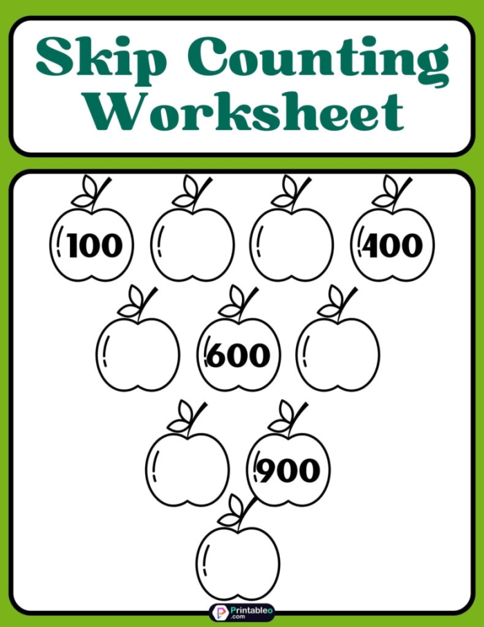 Kindergarten glossary worksheet featuring visual representations and words for counting to 100 as part of EL support lesson 8