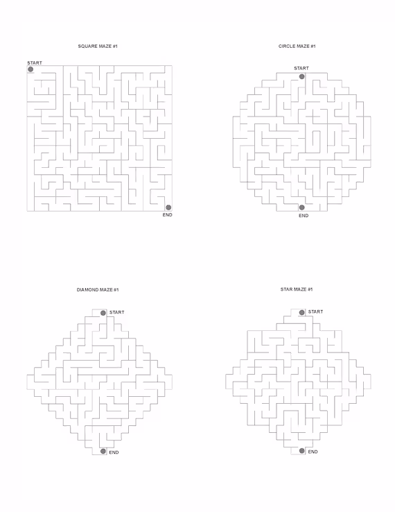 Kindergarten students solving a letter d phonics diamond maze worksheet