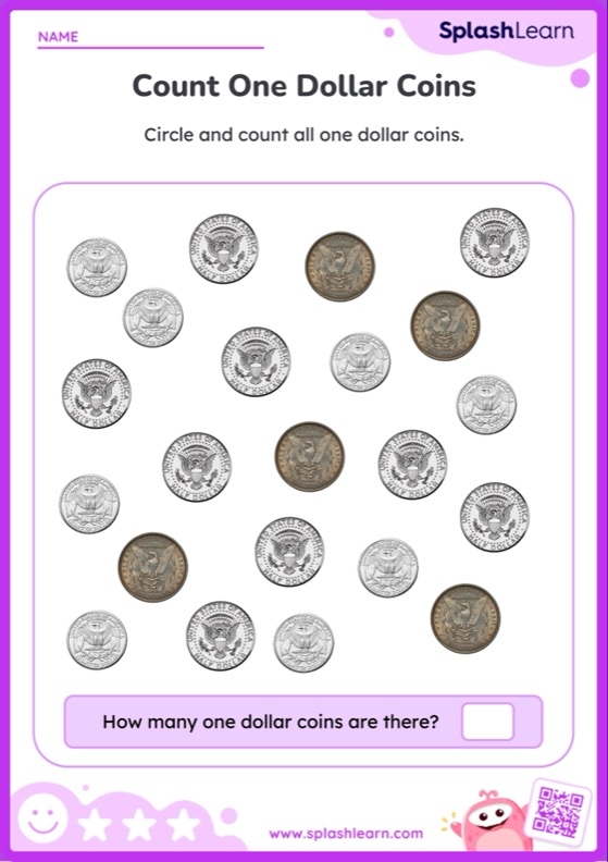 Worksheet for kindergarteners to explore dimes through writing, coloring, and counting activities