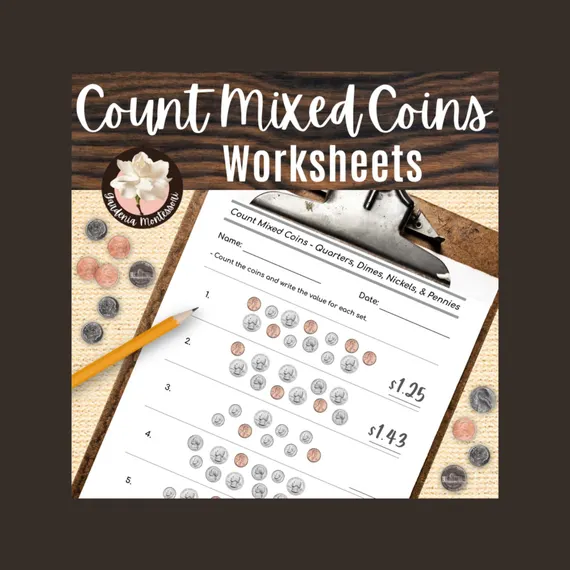 Kids engaging with a fun worksheet about dimes, featuring writing and coloring activities