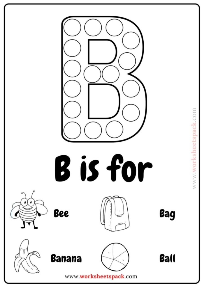 Fun dot-to-dot activity for kids: Connect the dots to form the letter A A kindergarten dot-to-dot worksheet featuring the letter A for learning the alphabet through counting