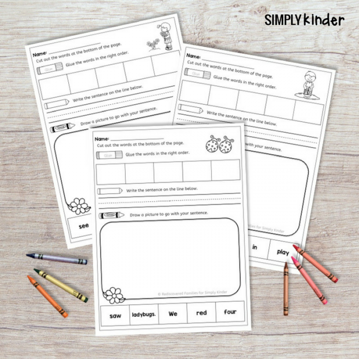 Kindergarten worksheet for practicing the sight word don't with writing and drawing exercises
