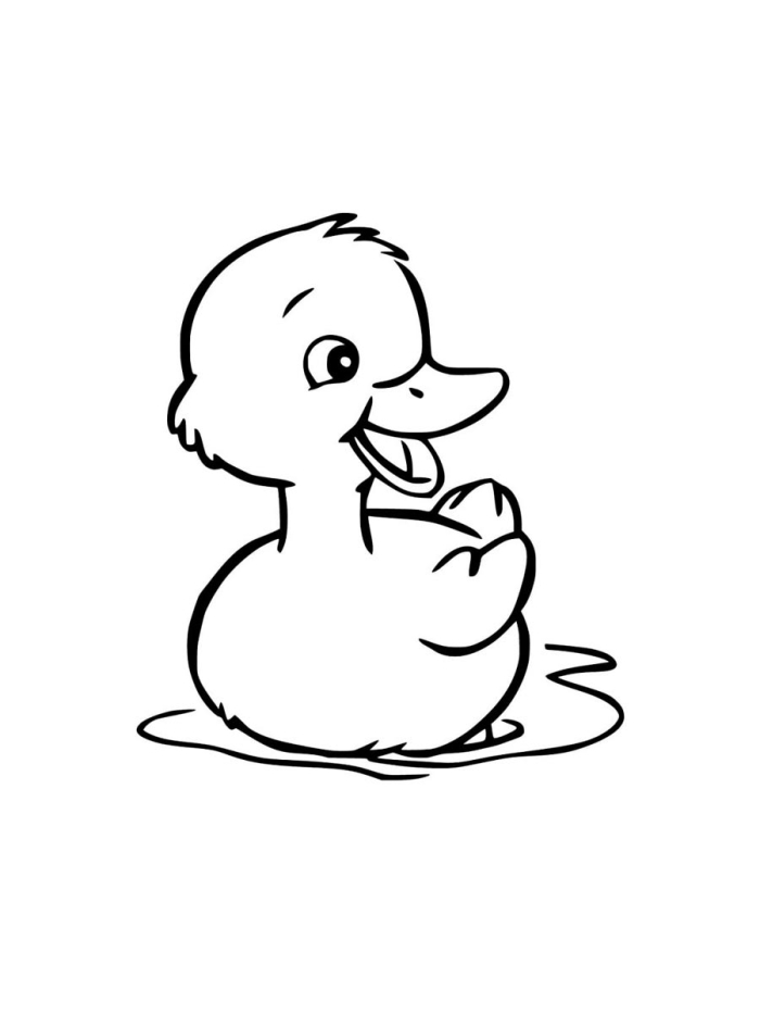 Duckling Coloring Page Worksheet 23 Spring Figurative Language Activity Cute baby duckling coloring page worksheet for kindergarteners with spring theme