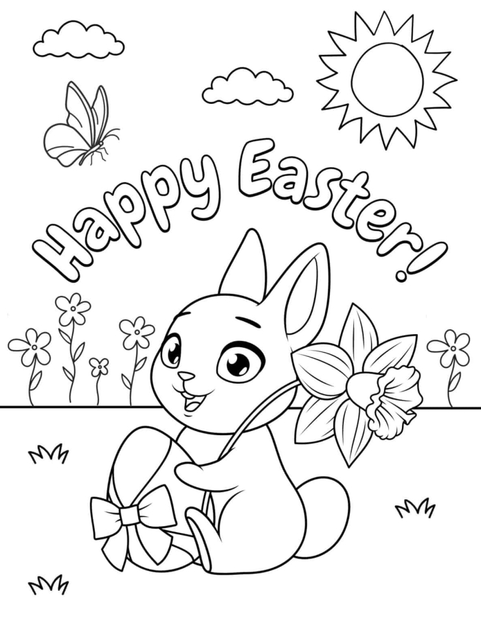 Color the Easter Tulips worksheet fraction activity page 10 Kindergarten students coloring Easter tulips while practicing fraction concepts on a worksheet