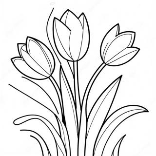 Color the Easter Tulips worksheet for kindergarten math practice 19 Kindergarten student coloring a page of Easter tulips with fraction-themed shapes