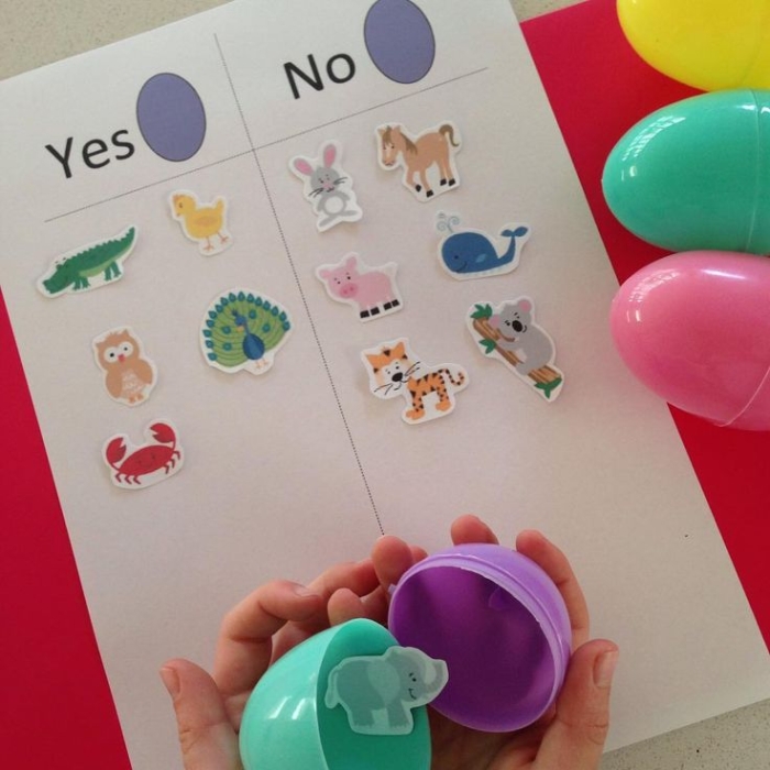 Educational resource for young learners exploring egg-laying animals Colorful worksheet for kindergarteners on animals that hatch from eggs
