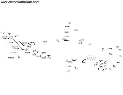 Elephant dot to dot worksheet for kindergarten students to connect and color