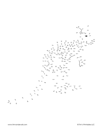 Kindergarten student connecting dots in numerical order to reveal a cute elephant shape on a worksheet