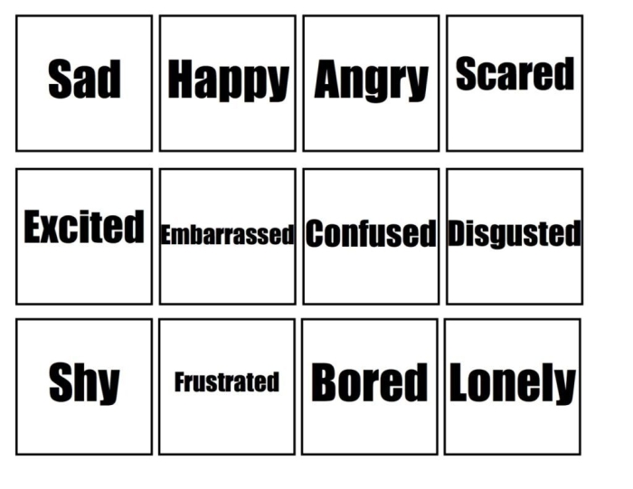 Children engaging in a fun Charades with Emotions activity using a worksheet. Worksheet image featuring emotional charades for kindergarten social emotional learning.