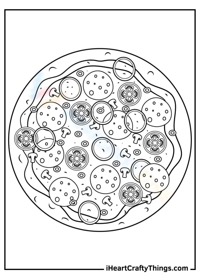 My Favorite Pizza worksheet image for subtraction activities Worksheet for kindergarten students to express their favorite pizza choice