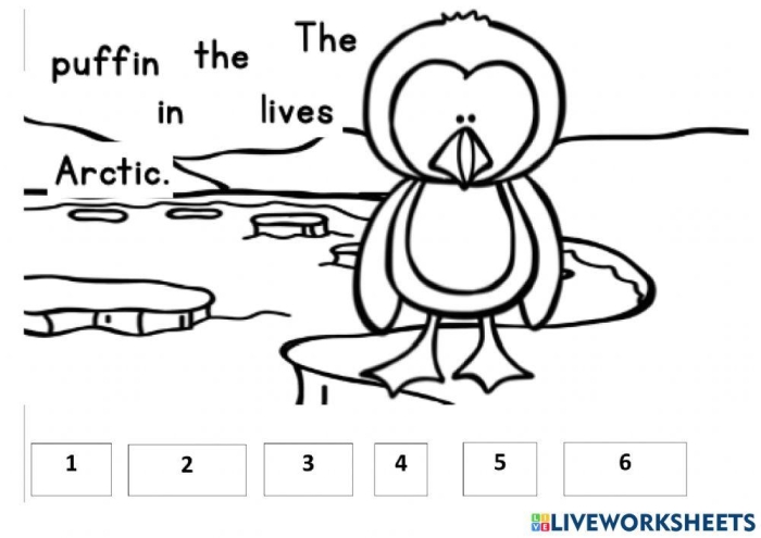 Kindergarten worksheet featuring a matching activity about forest animals and their habitat names
