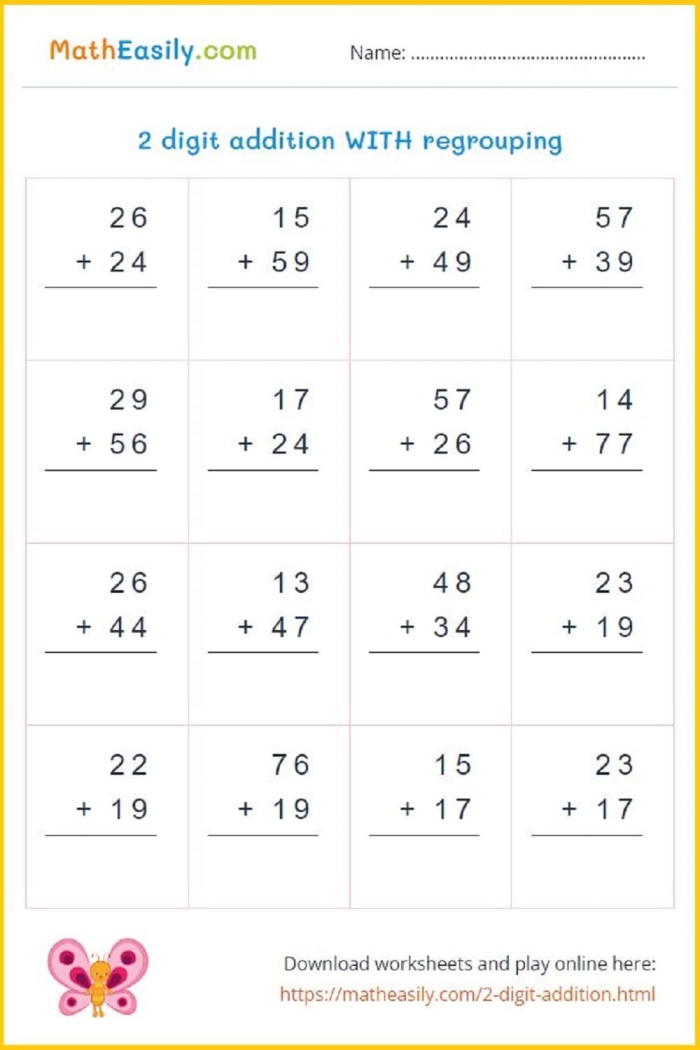 Garden Math Addition Practice for Early Learners Worksheet Number 17 Kindergarten students solving garden-themed addition problems with single-digit numbers and writing sums on worksheet 17