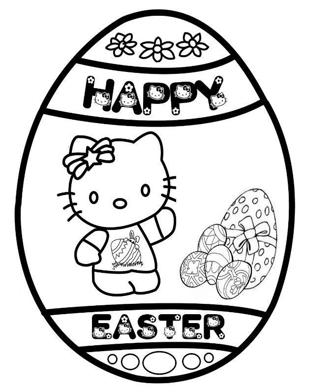 Easter Egg Geometry Coloring Activity for Spring Learning Colorful Easter egg with geometric shapes for kindergarten students to color and practice shape recognition