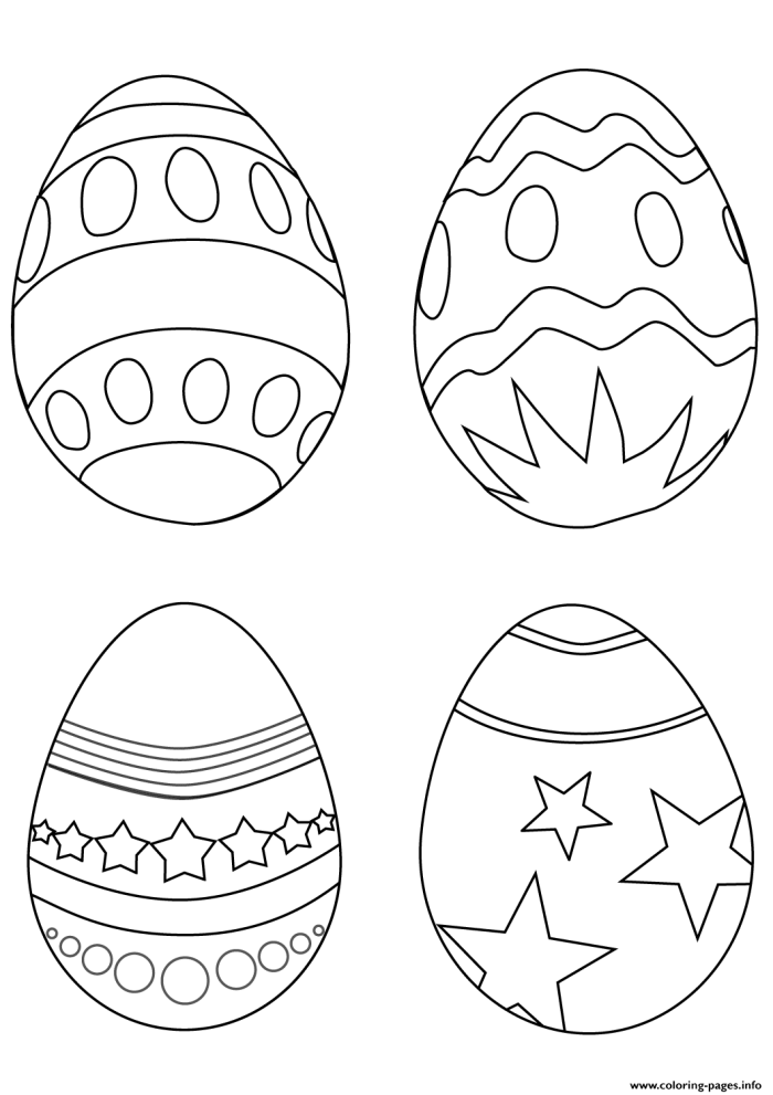 Easter Egg Coloring Page Geometry Worksheet 13 Kindergarten geometry worksheet featuring an Easter egg coloring page for spring practice