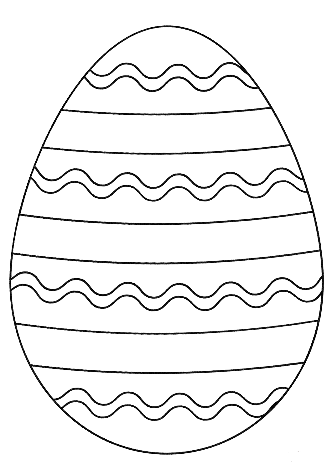 Easter Egg Coloring Page Geometry Worksheet 17 Kindergarten geometry student working on a patterned Easter egg coloring page worksheet