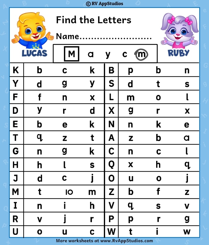 Colorful Letter Shapes Puzzle 4 worksheet designed for kindergarten geometry students