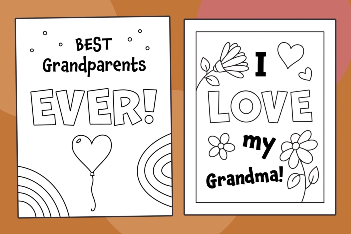 Kindergarten coloring worksheet featuring space-themed illustrations to celebrate Grandparents Day