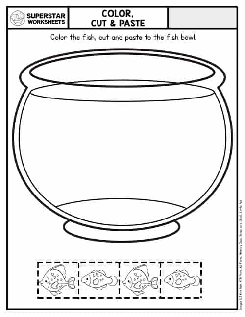 Colorful food-themed worksheet for kindergarteners to practice handwriting skills