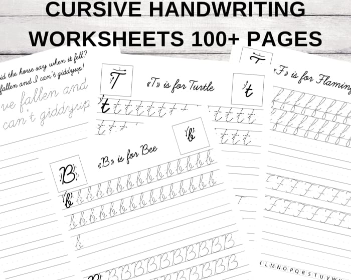 Handwriting paper worksheet for kindergarten students to practice letters and numbers
