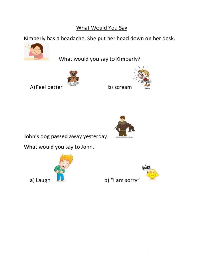 Say What? worksheet for kindergarteners to enjoy while learning to write Kindergarten worksheet featuring fun handwriting practice with silly prompts
