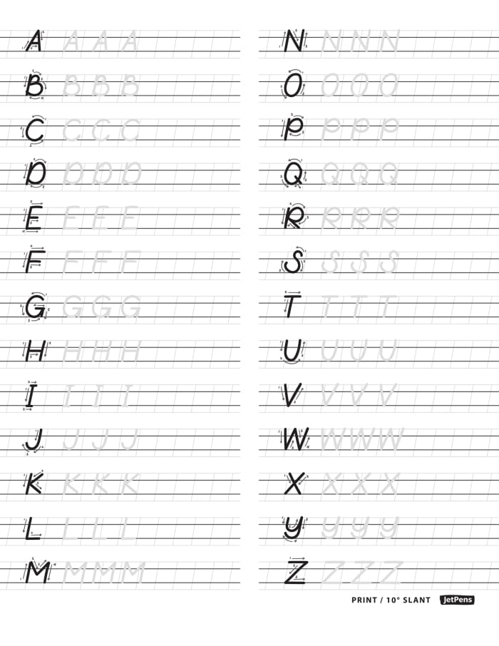 Handwriting paper worksheet for kindergarten students to practice letters and numbers