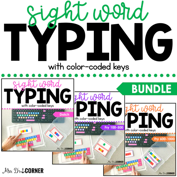 Worksheet for practicing finger placement on F, J, D, and K keys for kindergarten students