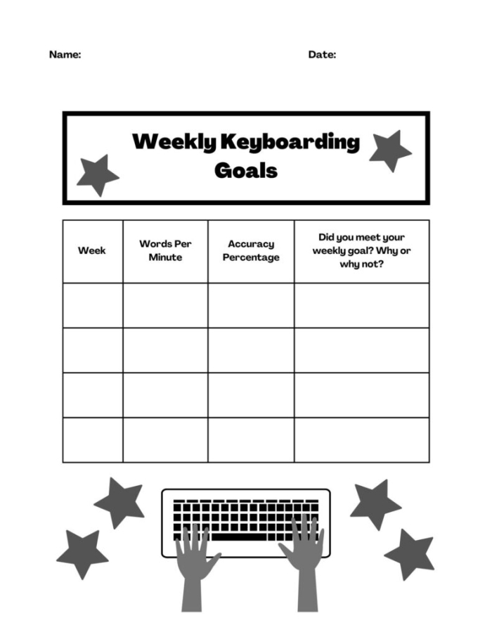 Kindergarten worksheet for practicing home keys F, J, D, and K through engaging activities