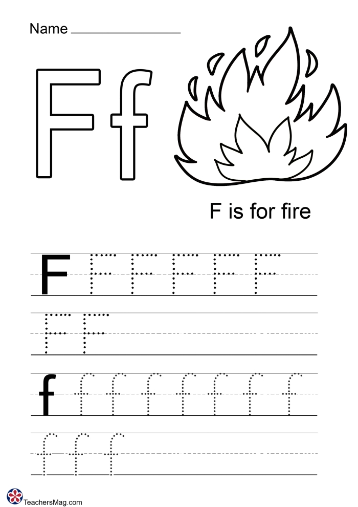 Worksheet for practicing home keys F, J, D, and K for kindergarten students